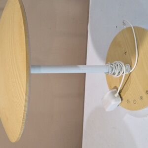 Wooden Table Lamp- Natural and White